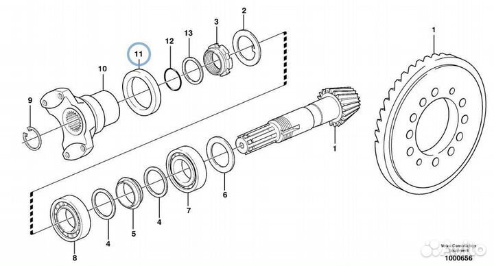 84197602 Сальник главной пары экскаватор погрузчик