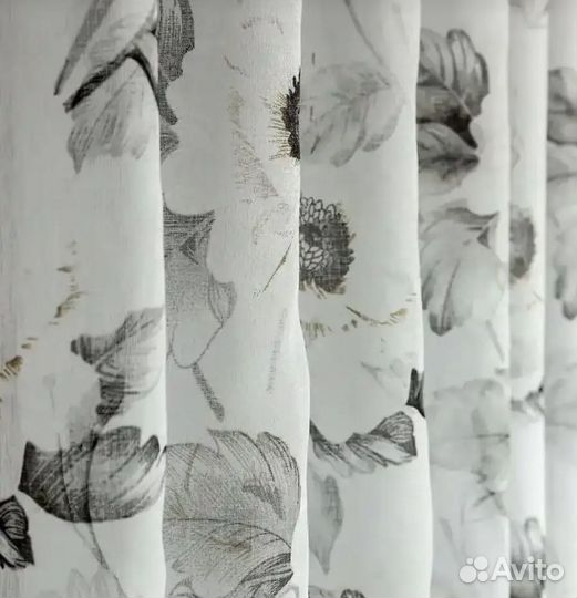 Тюль под лен готовый