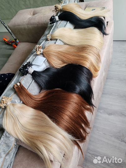 Натуральные 40см блонд