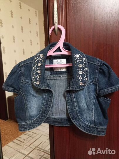 Джинсовое болеро детское