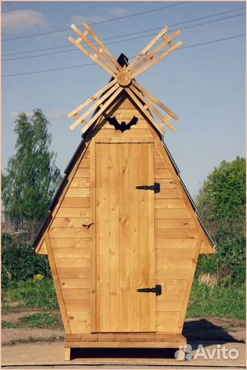 Уличный туалет домик с установкой кяф 343