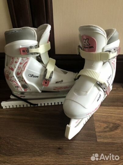 Коньки детские раздвижные размер 34-37