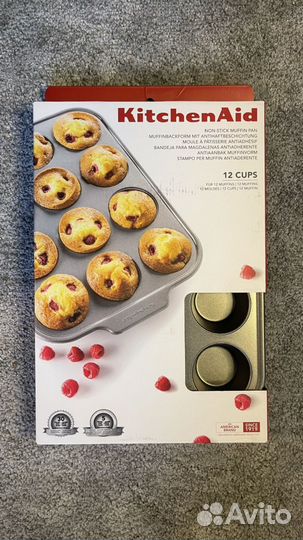 Форма для кексов на 12 шт Kitchen Aid