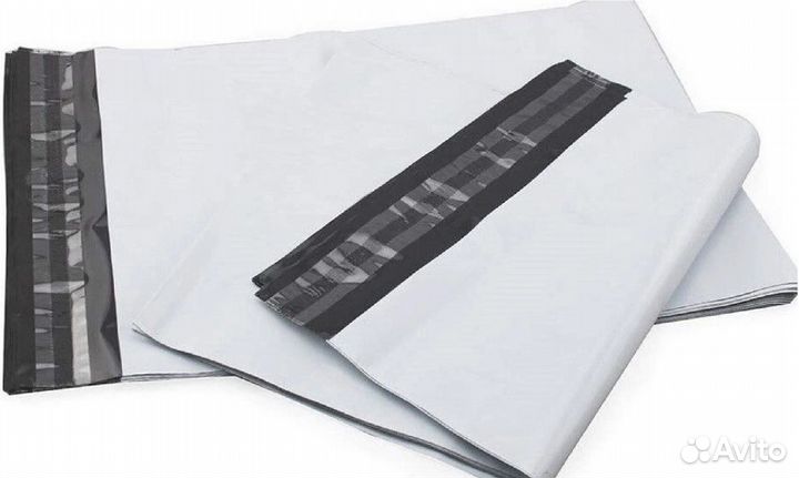 Курьерские пакеты 170х240 +40мм (50мкр) белые