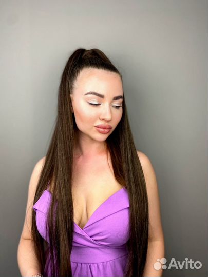 Высокий хвост из канекалона