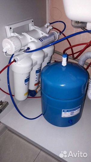 Установка фильтров для воды Аквафор,Гейзер,Барьер