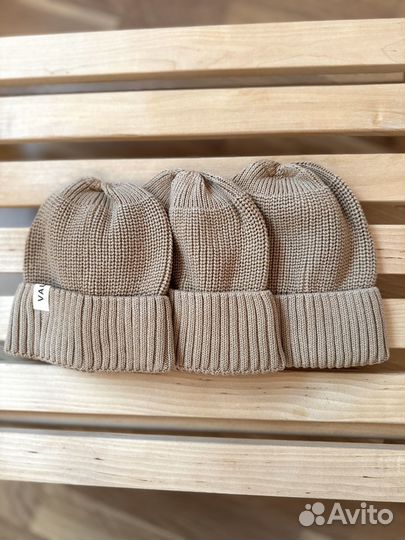 Вязаная шапка детская новая 0-6 6-12 12-24