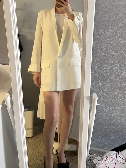 Пиджак женский белый s