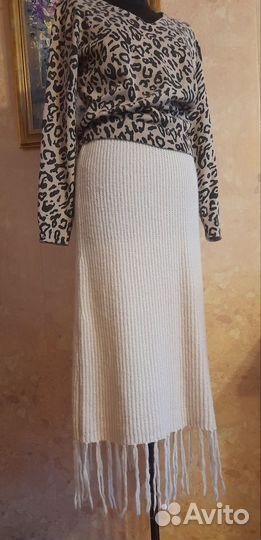 Юбка с бахромой Снежная королева