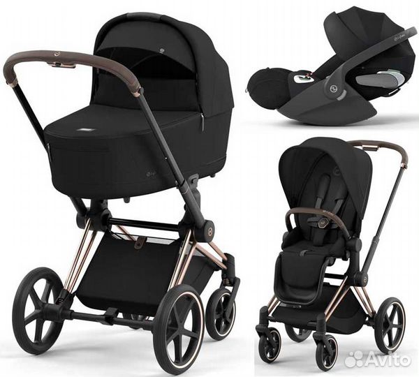 Коляска 3 в 1 Cybex Priam 4 c автокреслом Cloud T