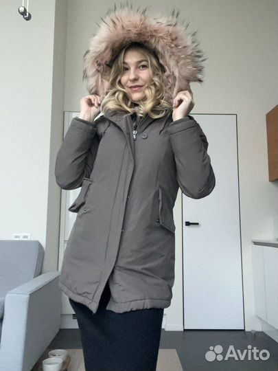 Парка с натуральным мехом