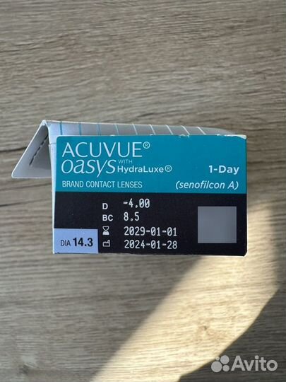 Линзы acuvue oasys -4