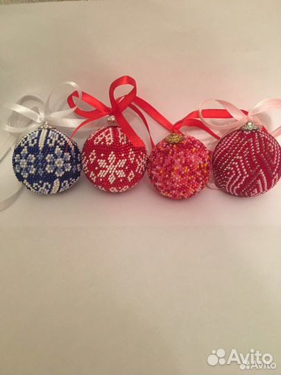 Шары ручной работы из бисера