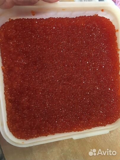 Красная икра кета