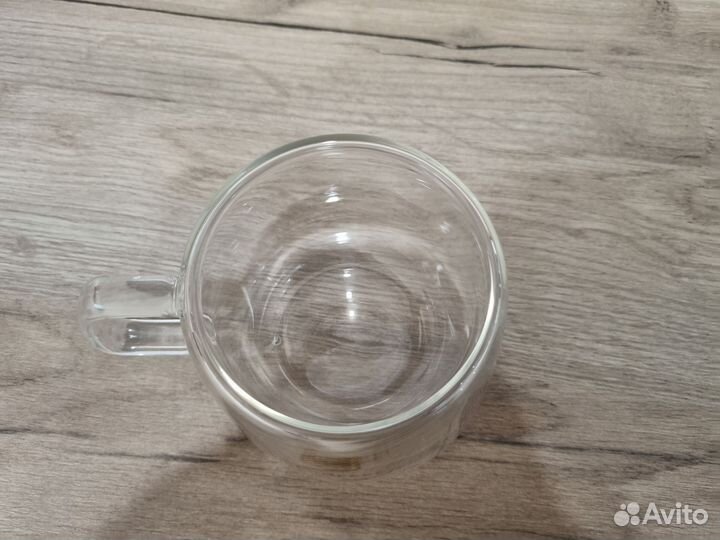 Кружка стеклянная под кофе