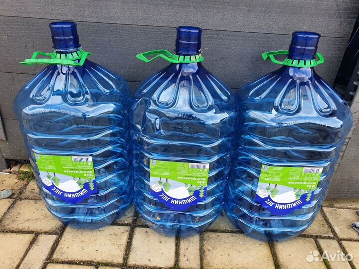 Пластиковые баклашки 20 л (50шт.) с пробками