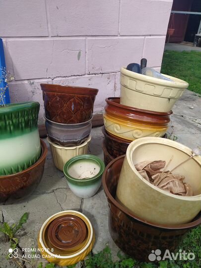 Кашпо для цветов керамическое