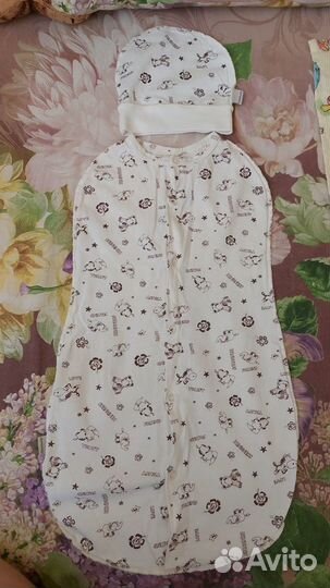 Конверт/кокон с шапкой