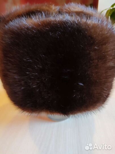 Норковая шапка мужская новая 58