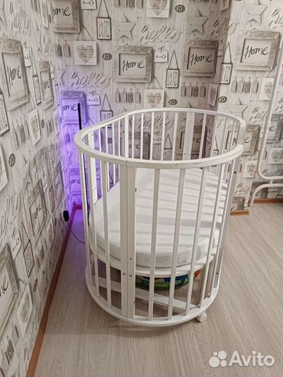 Детская овальная кровать