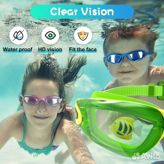 Очки для плавания детские Rioroo 2 шт