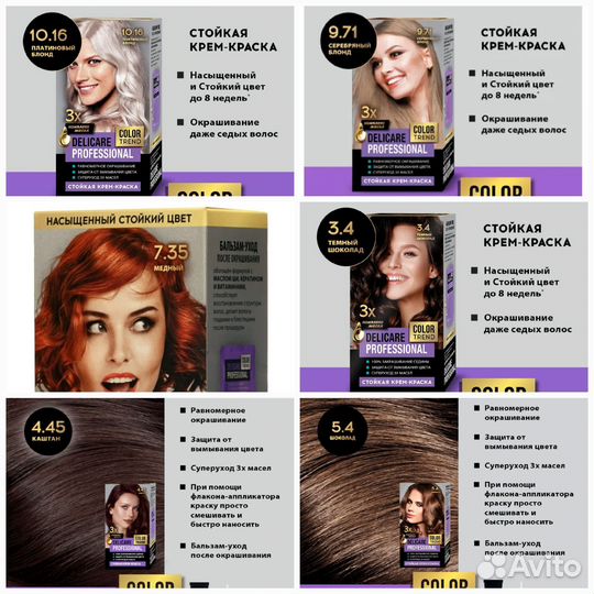 Краска для волос Delicare Professional Новинка