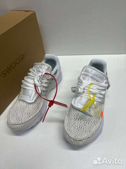 Кроссовки nike air presto off white белый 41-45