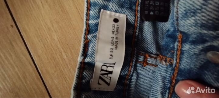 Джинсы с высокой талией zara