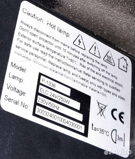 Светомузыка Euro Dj P-1338 250W Gobo Линза Mic Pro