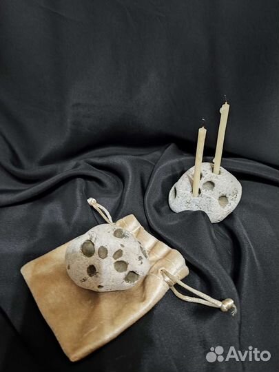 Подсвечник Морской Камень. Стихия Земля