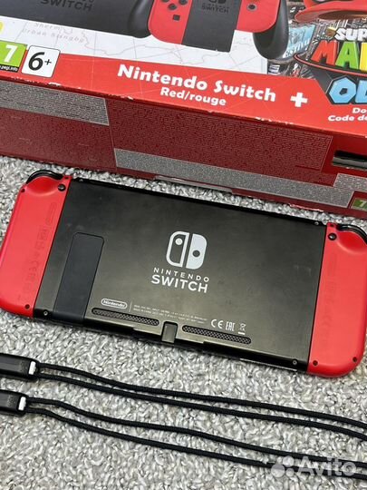 Прошитая Nintendo Switch Rev 1 Mario Edition 128gb