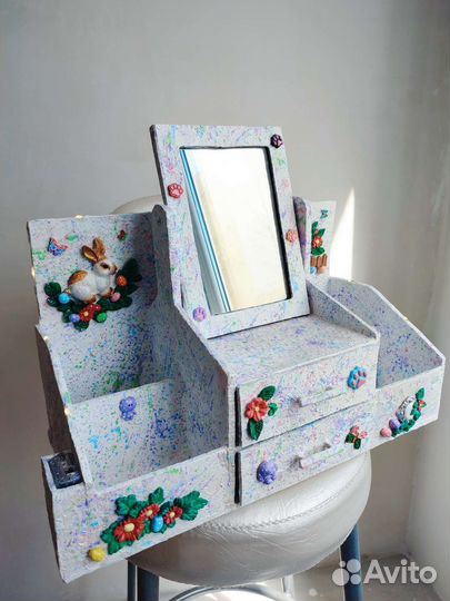 Органайзер для косметики с зеркалом