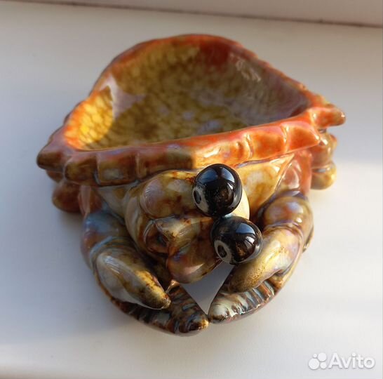 Пепельница керамическая краб