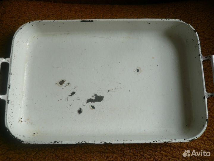 Чугун. эмалир. протвень с ручками для утки, гуся