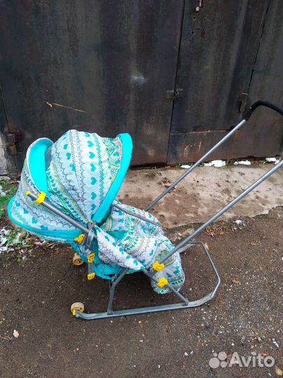 Детские санки коляска бу