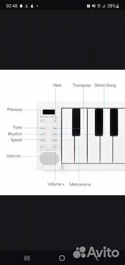Складной синтезатор