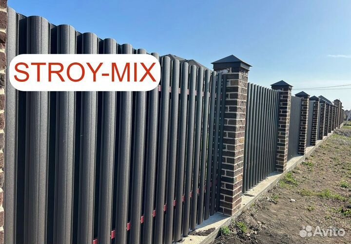 Штакетник металлический