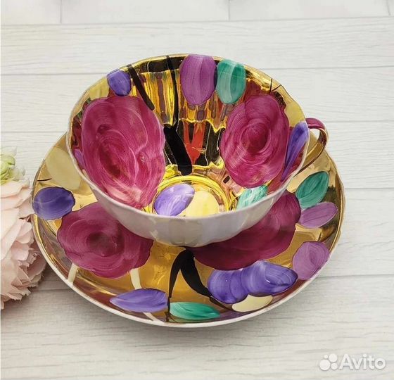 Чайная пара Дулево