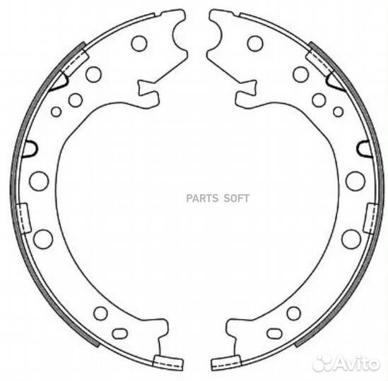 Road house 4667.00 Колодки торм.бараб.ручн.торм.20