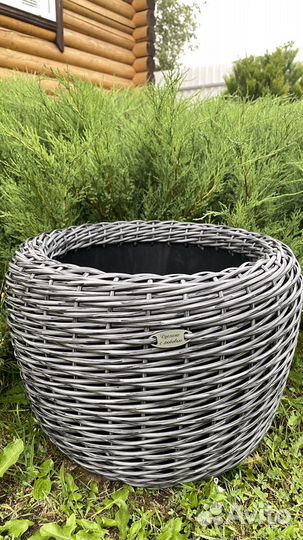 Кашпо из искусственного ротанга 12,16,20,40 литров