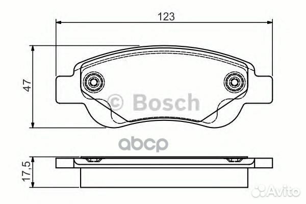 Колодки тормозные дисковые перед 0 986 495