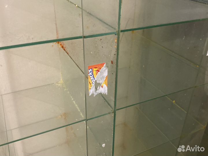 Стеклянные кубы витрины