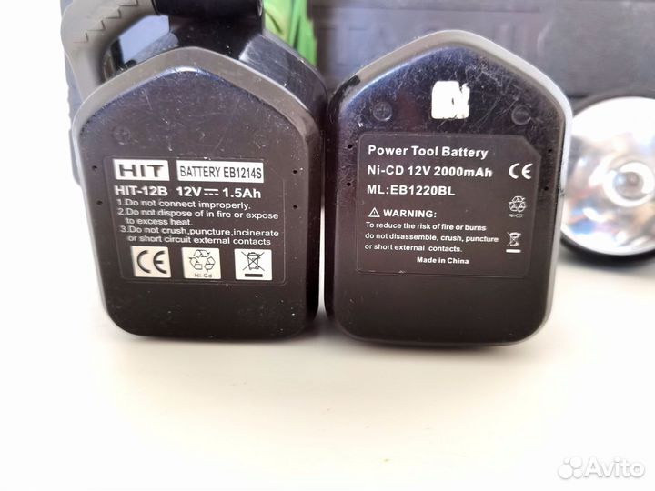 Шуруповёрт Hitachi DS12DVF3 + кейс + фонарь