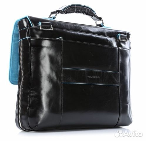 Портфель мужской Piquadro кожаный черный