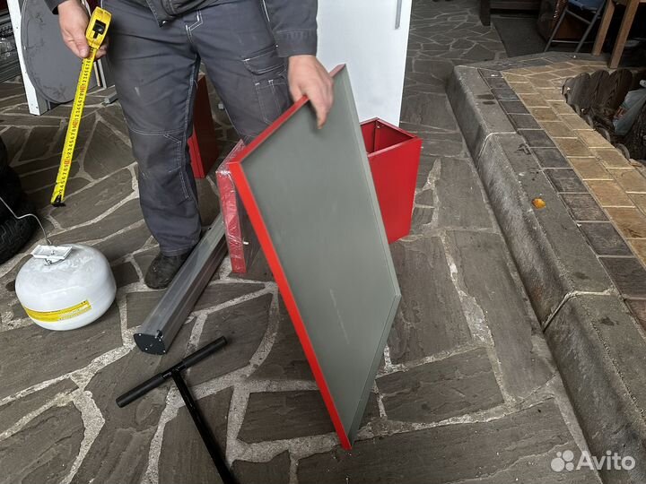 Панель красная металлическая Honda Хонда