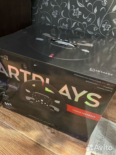 Руль artplays v 1600 pro (900 градусов,кпп,педали)