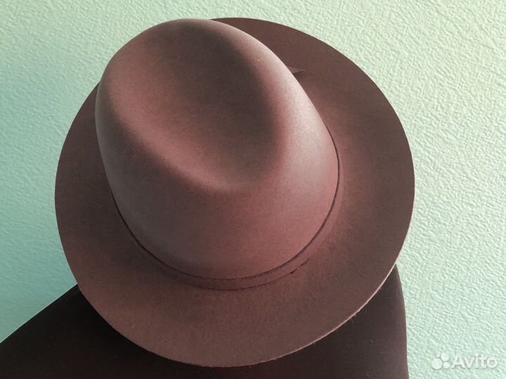 Шляпа фетровая серая унисекс р. 55