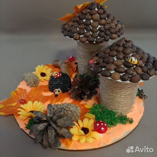 Осенняя поделка, грибы