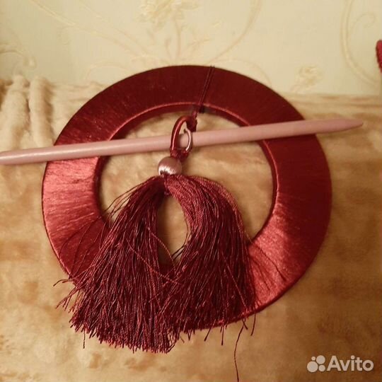 Подхваты для штор, цвет золото и бордо