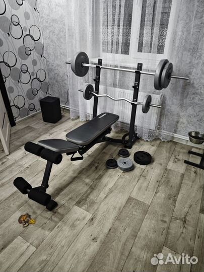 Скамья для жима и пресса бу